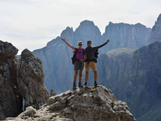 Alta Via 2 Dolomites Italy trekMountains Opposite the Sella (c) Kurt Lybaert
