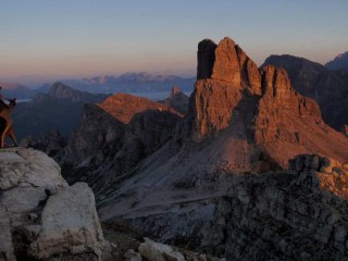 Averau from Rifugio Nuvolau Alta Via 1 Dolomites Italy © Ann Foulkes trekMountains 2010
