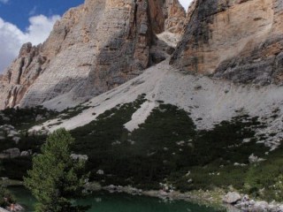 Forcella Lagazuoi Alta Via 1 Dolomites Italy © Ann Foulkes trekMountains 2010