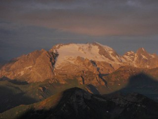 Marmolada from Rifugio Lagazuoi Alta Via 1 Dolomites Italy © Ann Foulkes trekMountains